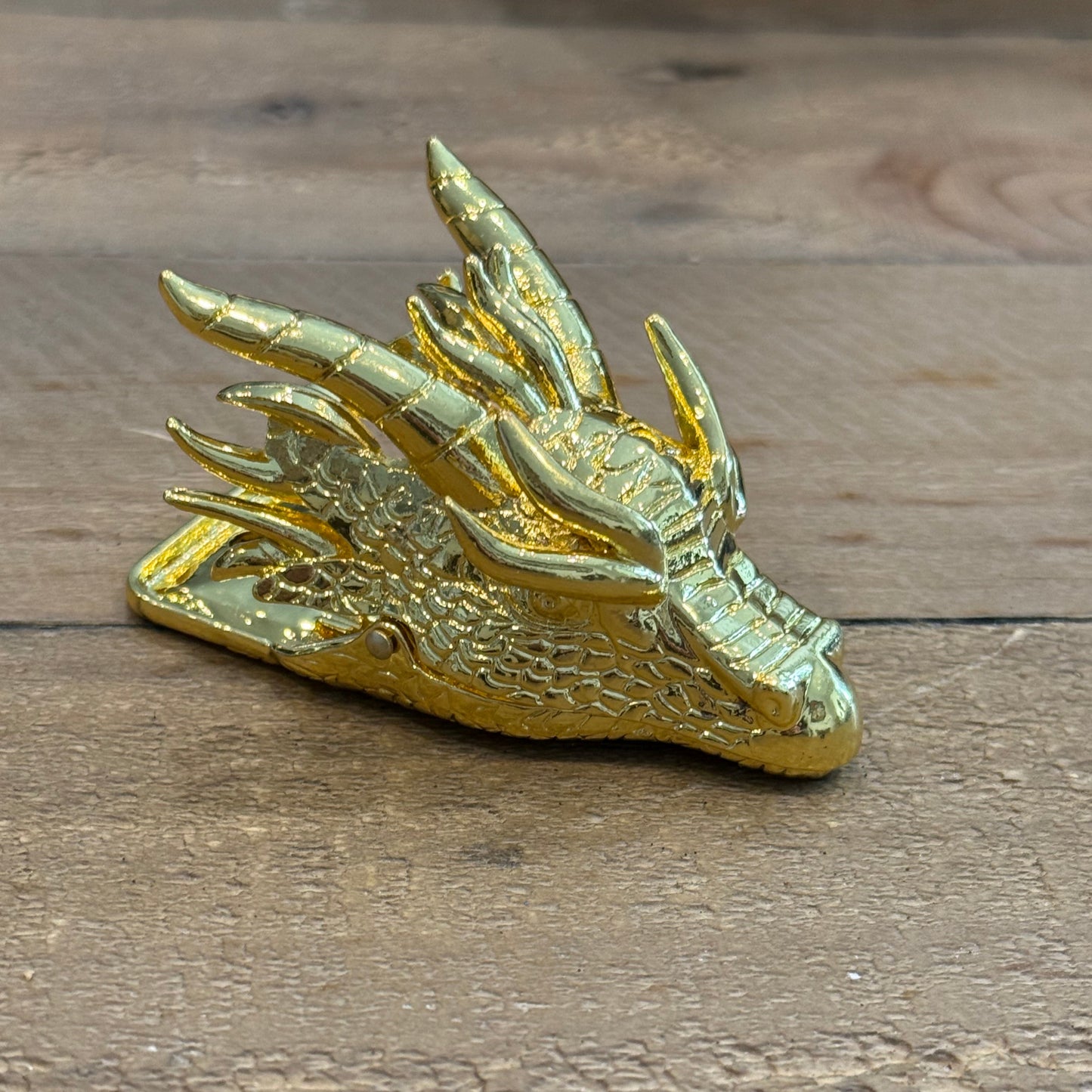 Dragon Head Journal Clip - Gold
