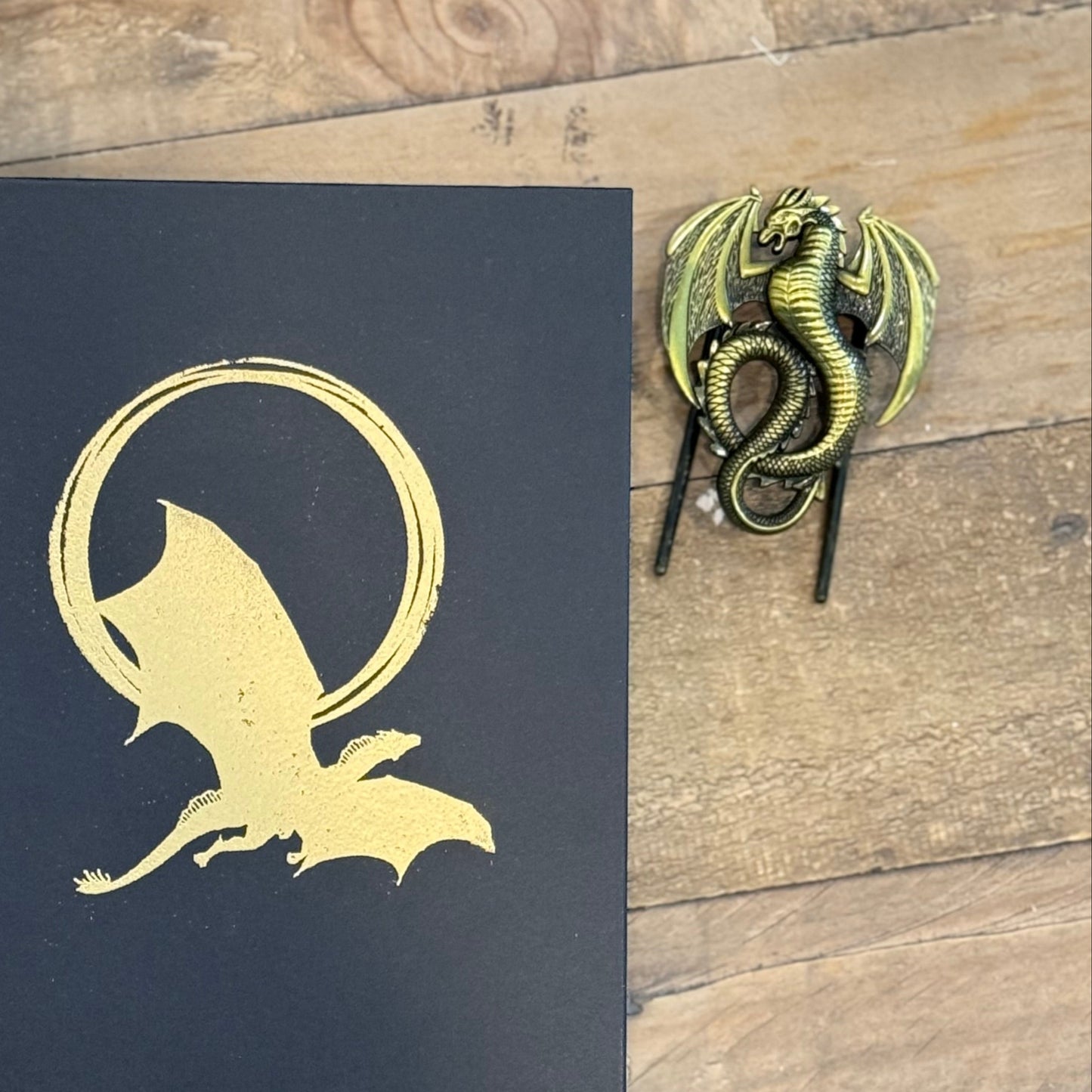 Vintage Dragon Journal Clip