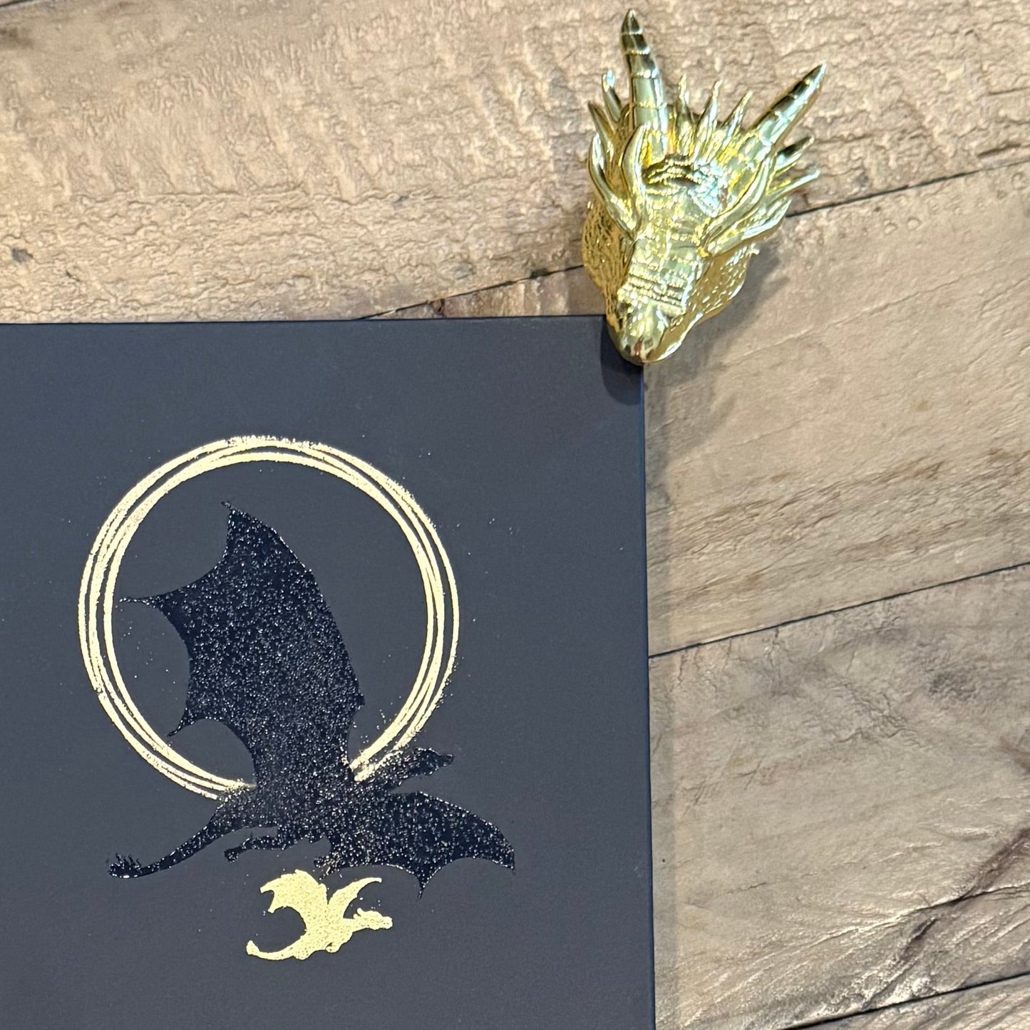 Dragon Head Journal Clip - Gold