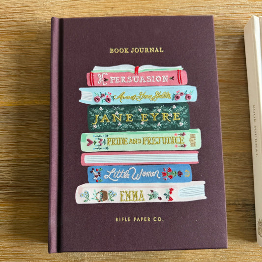 Maroon Embroidered Book Stack - Rifle Paper Co.