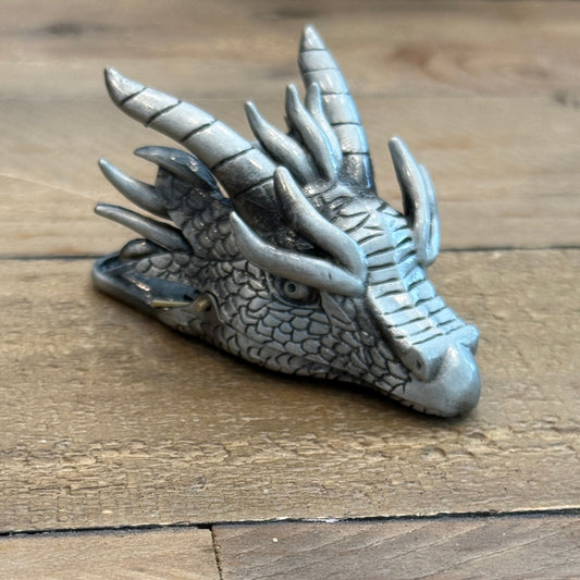 Dragon Head Journal Clip - Silver